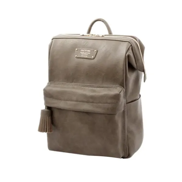CHEONYU - Cratte Mini Office Leather Backpack