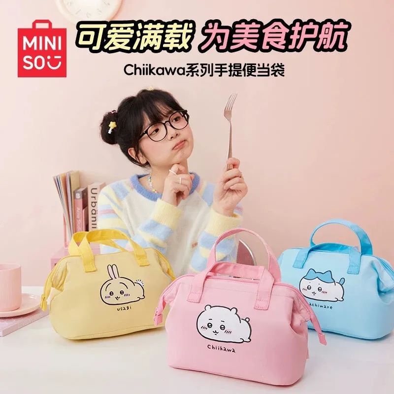 ChiiKawa X Miniso | ChiiKawa Hachiware Usagi Lunch Bag - Kawaii items Room Decoration