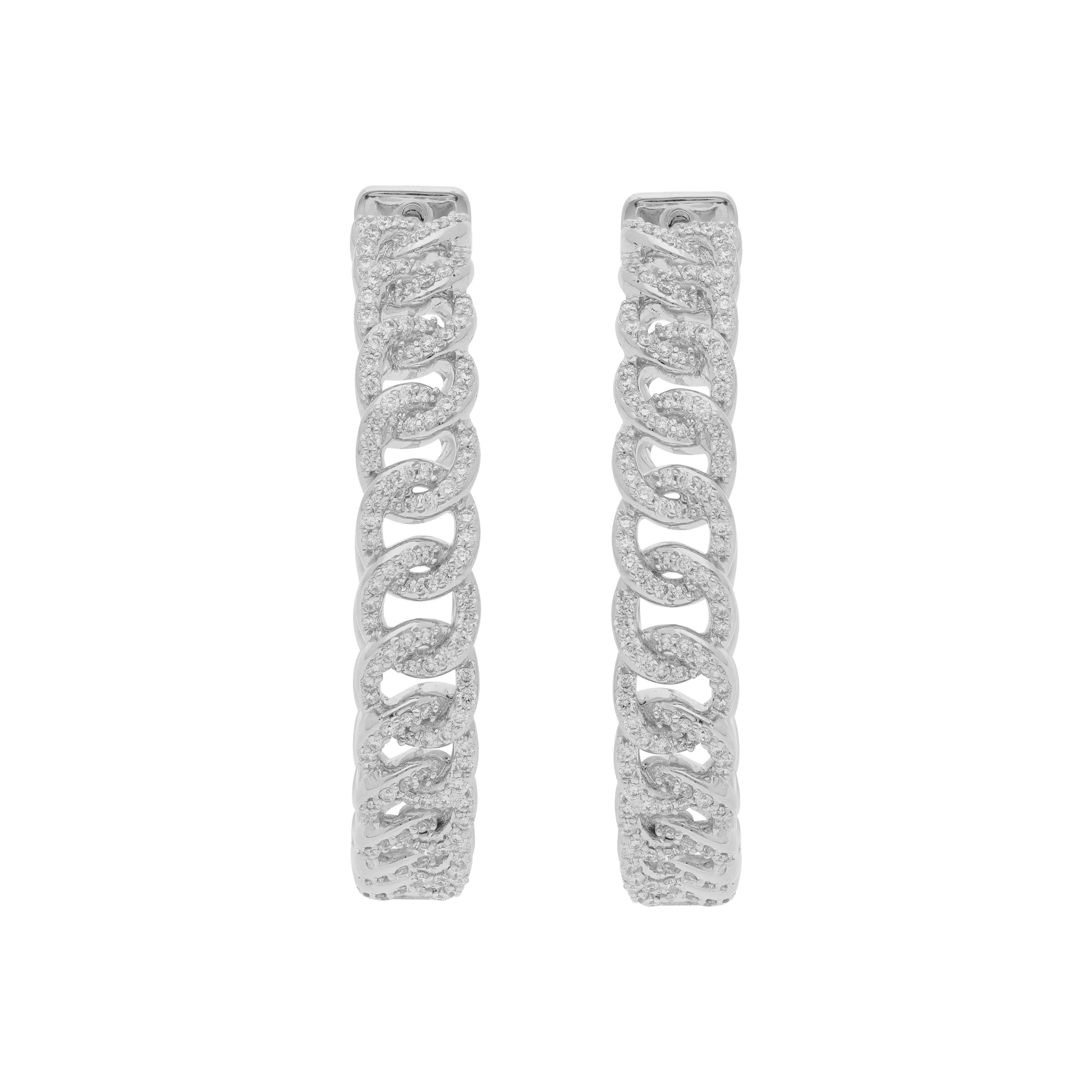 Circled Lovelink Diamond Earrings