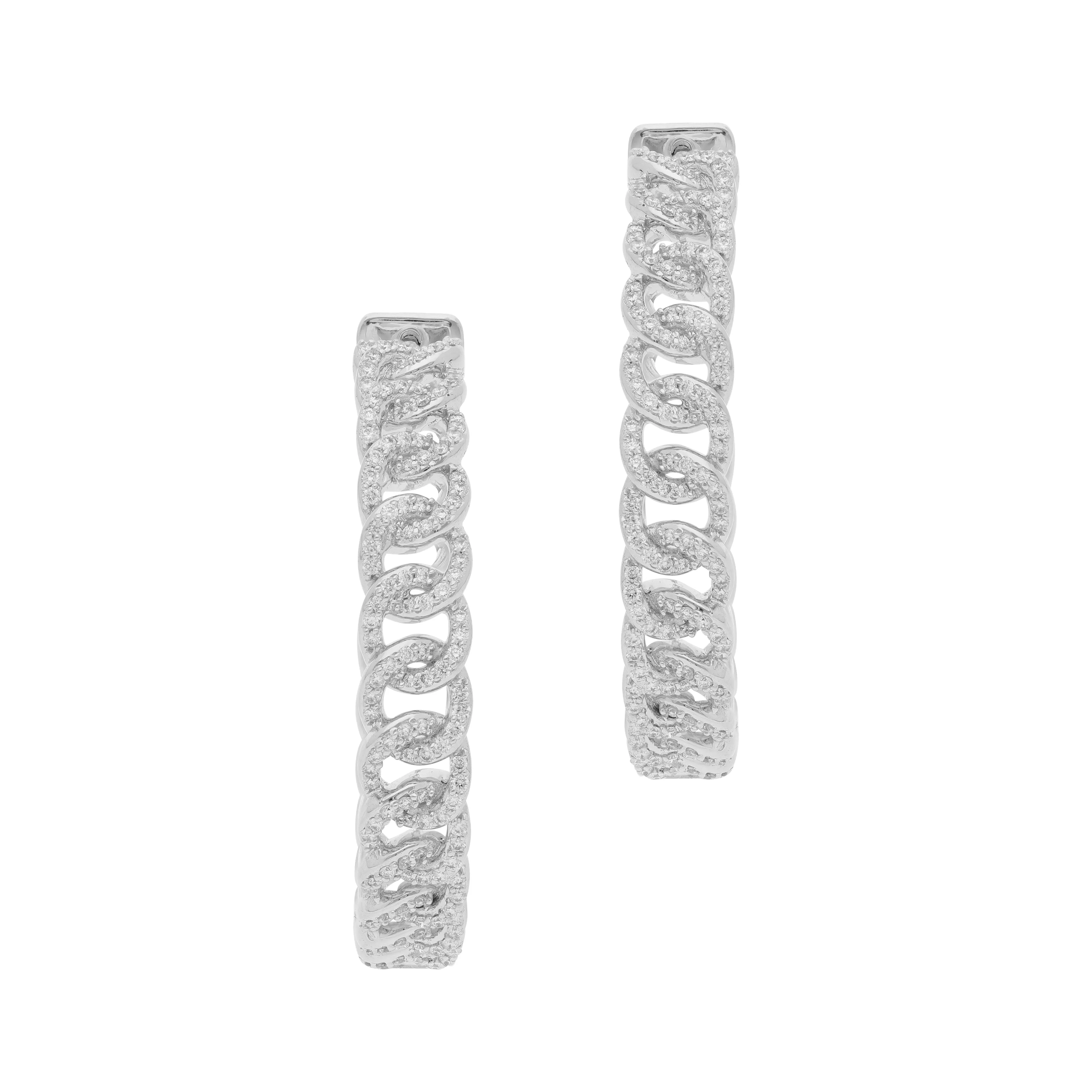 Circled Lovelink Diamond Earrings