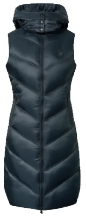 Covalliero Wmn Long Waistcoat Dark Navy
