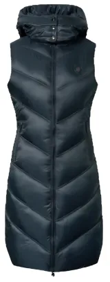 Covalliero Wmn Long Waistcoat Dark Navy