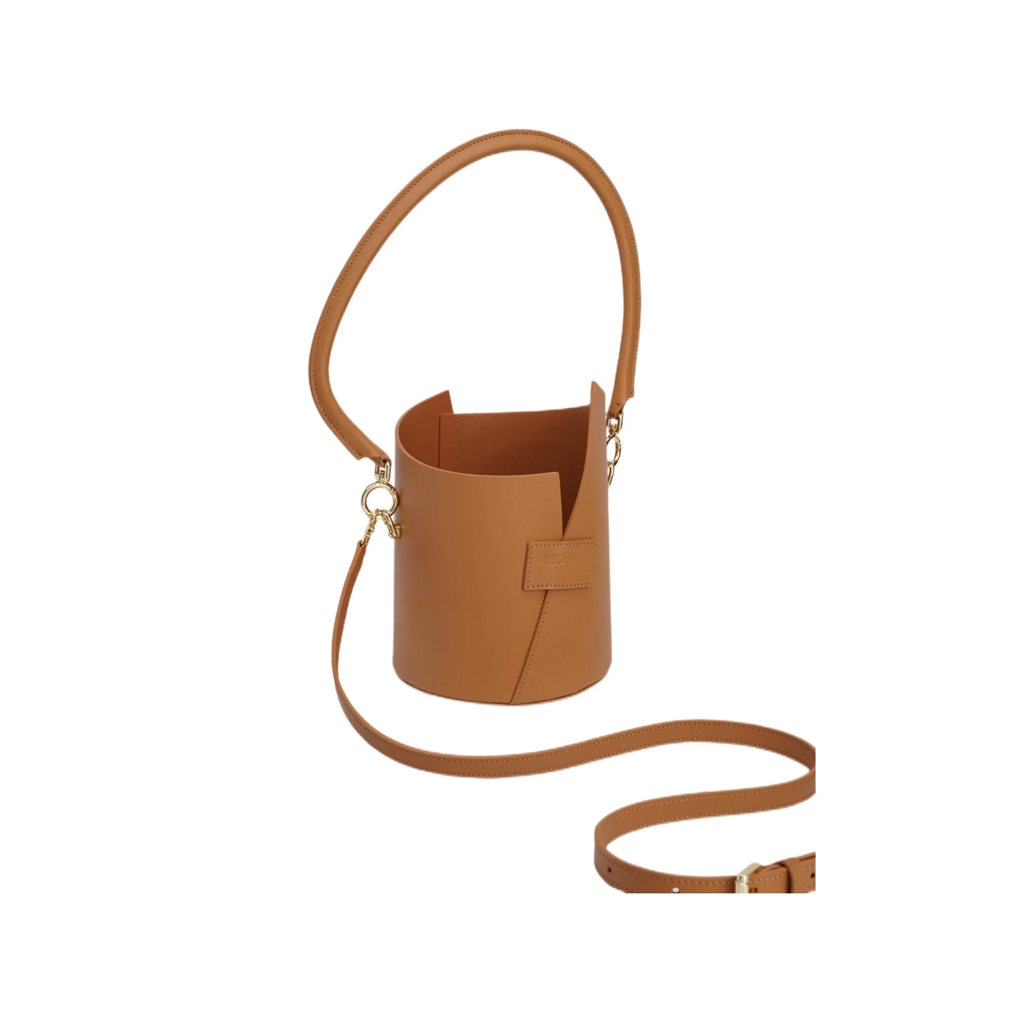 Curved Handle Birkie Bag In Caramel