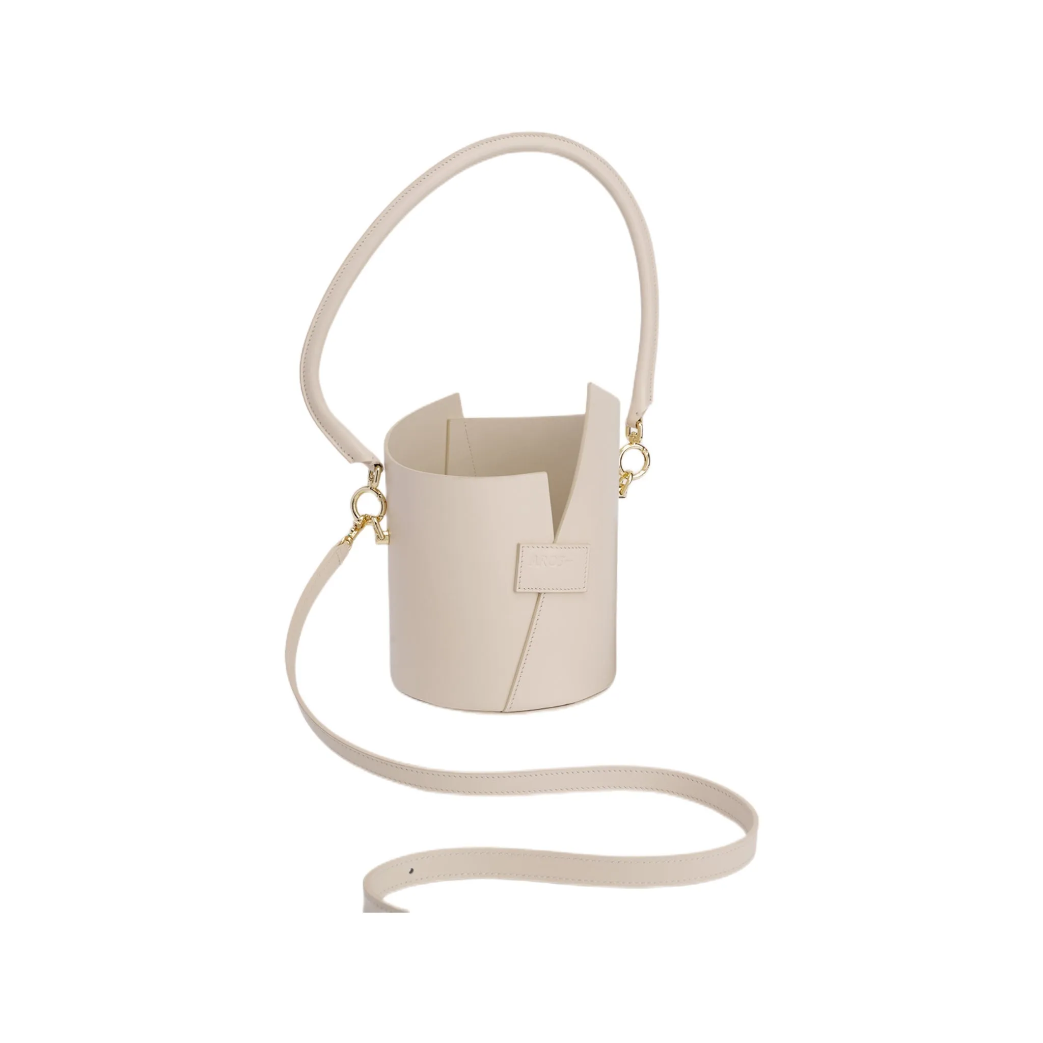 Curved Handle Birkie Bag In White