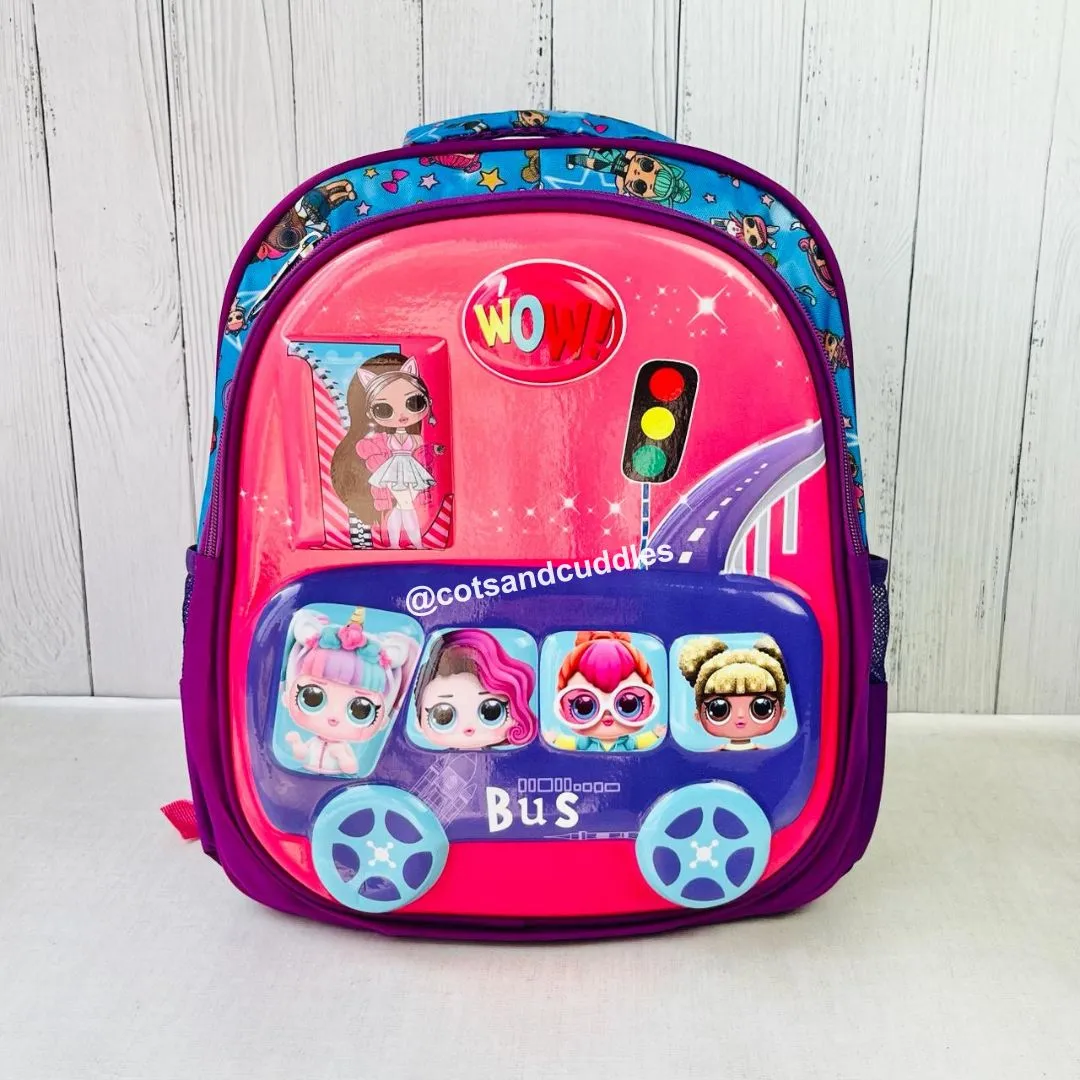 Cute Design Hardshell Backpack For Kids (Doll)