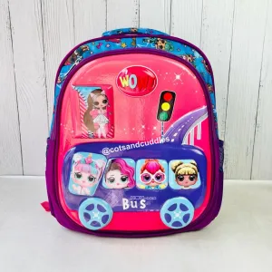 Cute Design Hardshell Backpack For Kids (Doll)