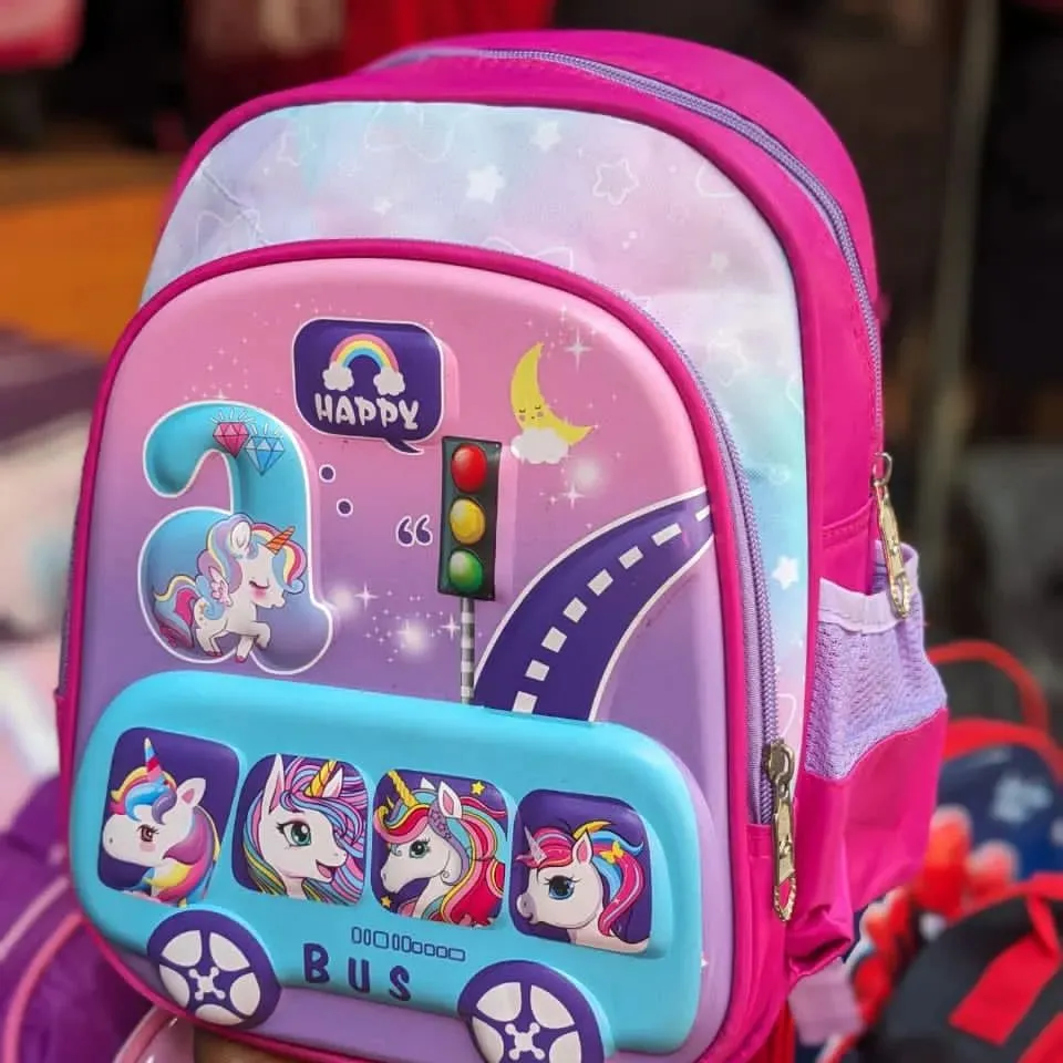 Cute Design Hardshell Backpack For Kids (Unicorn)