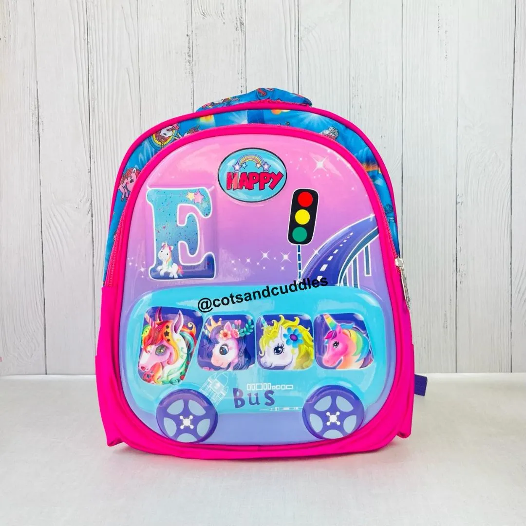 Cute Design Hardshell Backpack For Kids (Unicorn)
