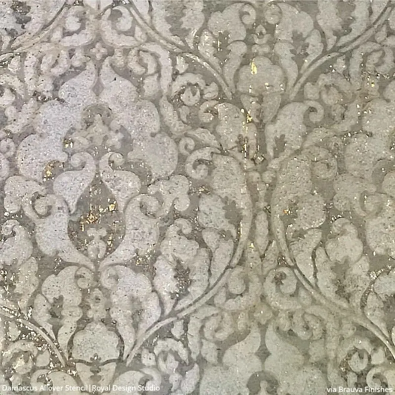 Damascus Allover Wall Stencil