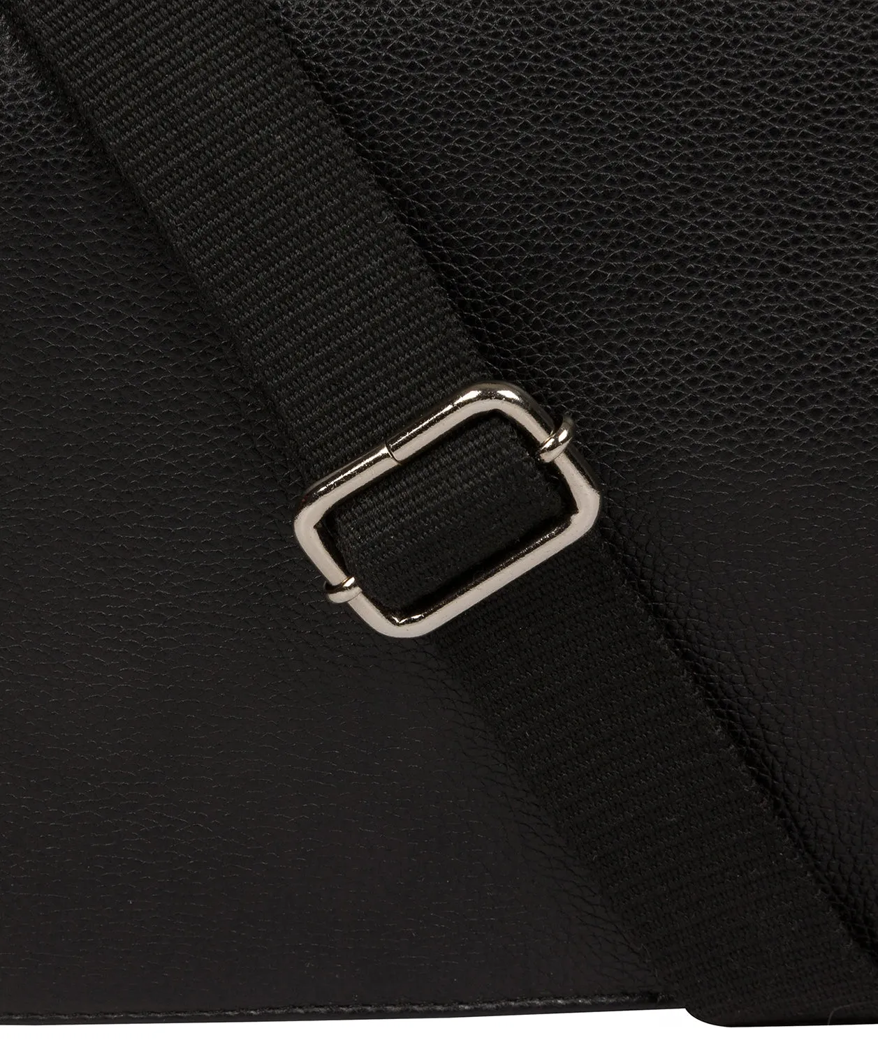 'Daniel' Black Leather Messenger Bag