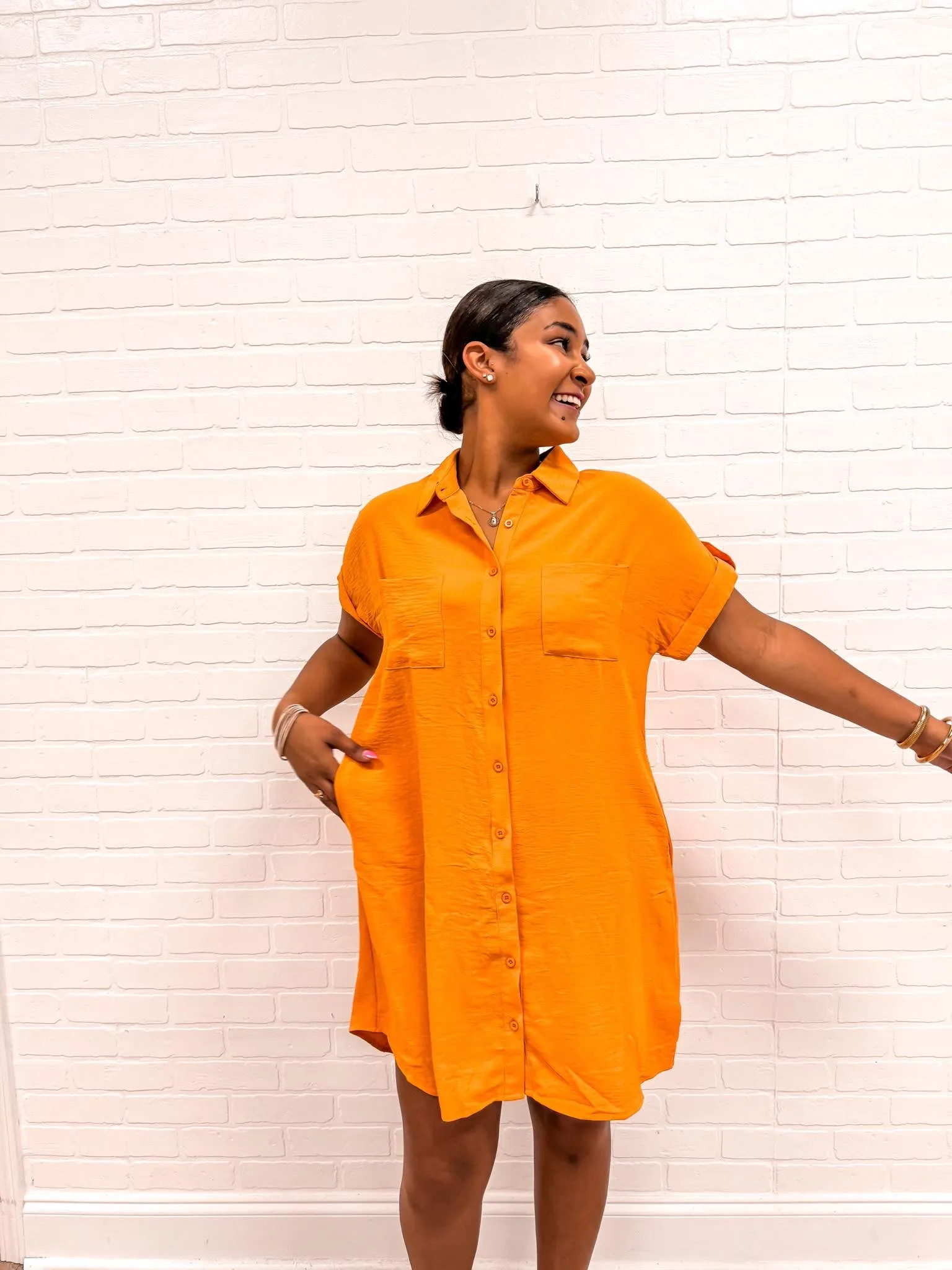 Dazzling Days Dress Orange