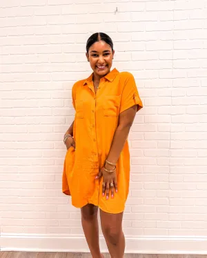 Dazzling Days Dress Orange