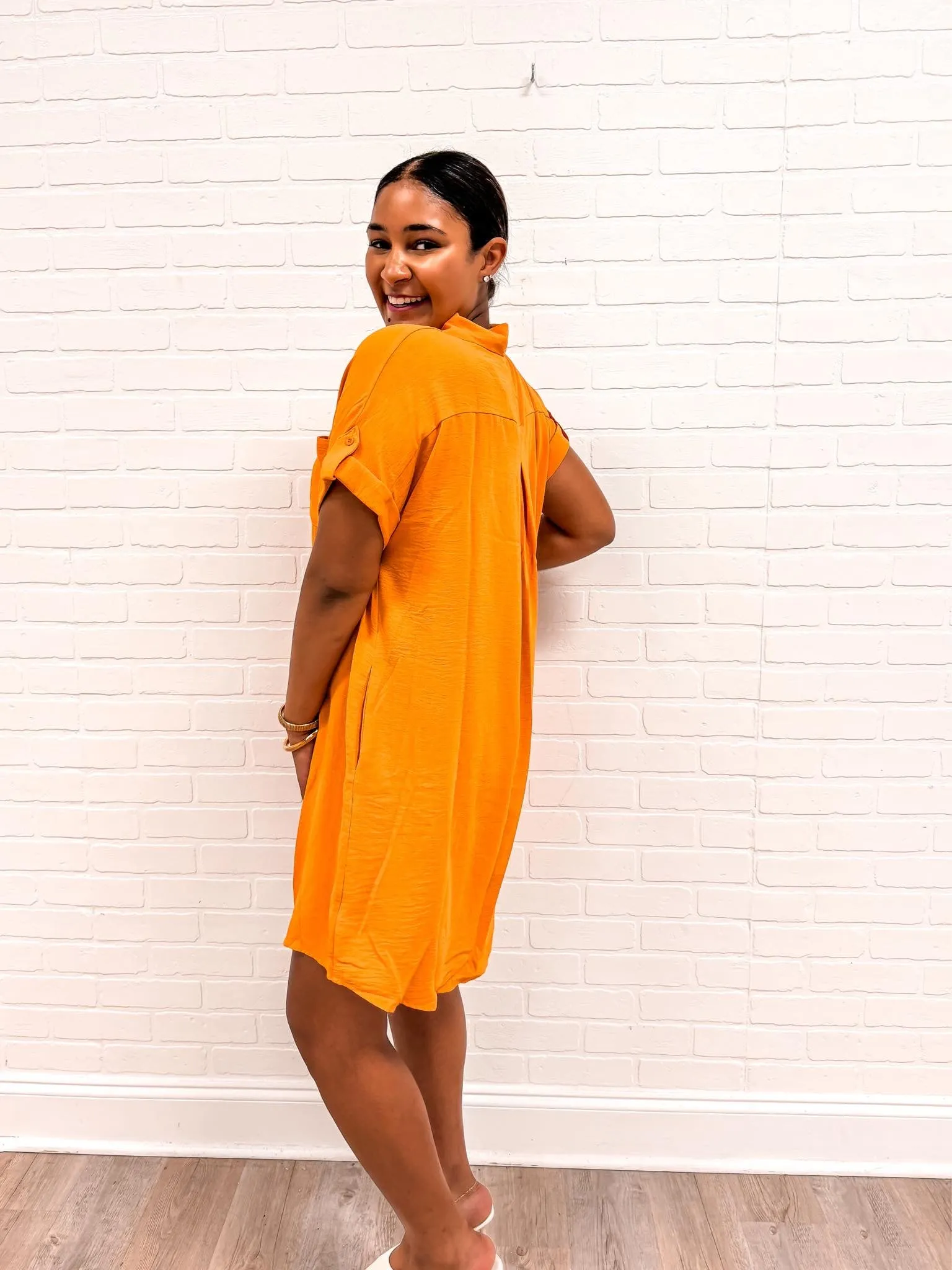 Dazzling Days Dress Orange