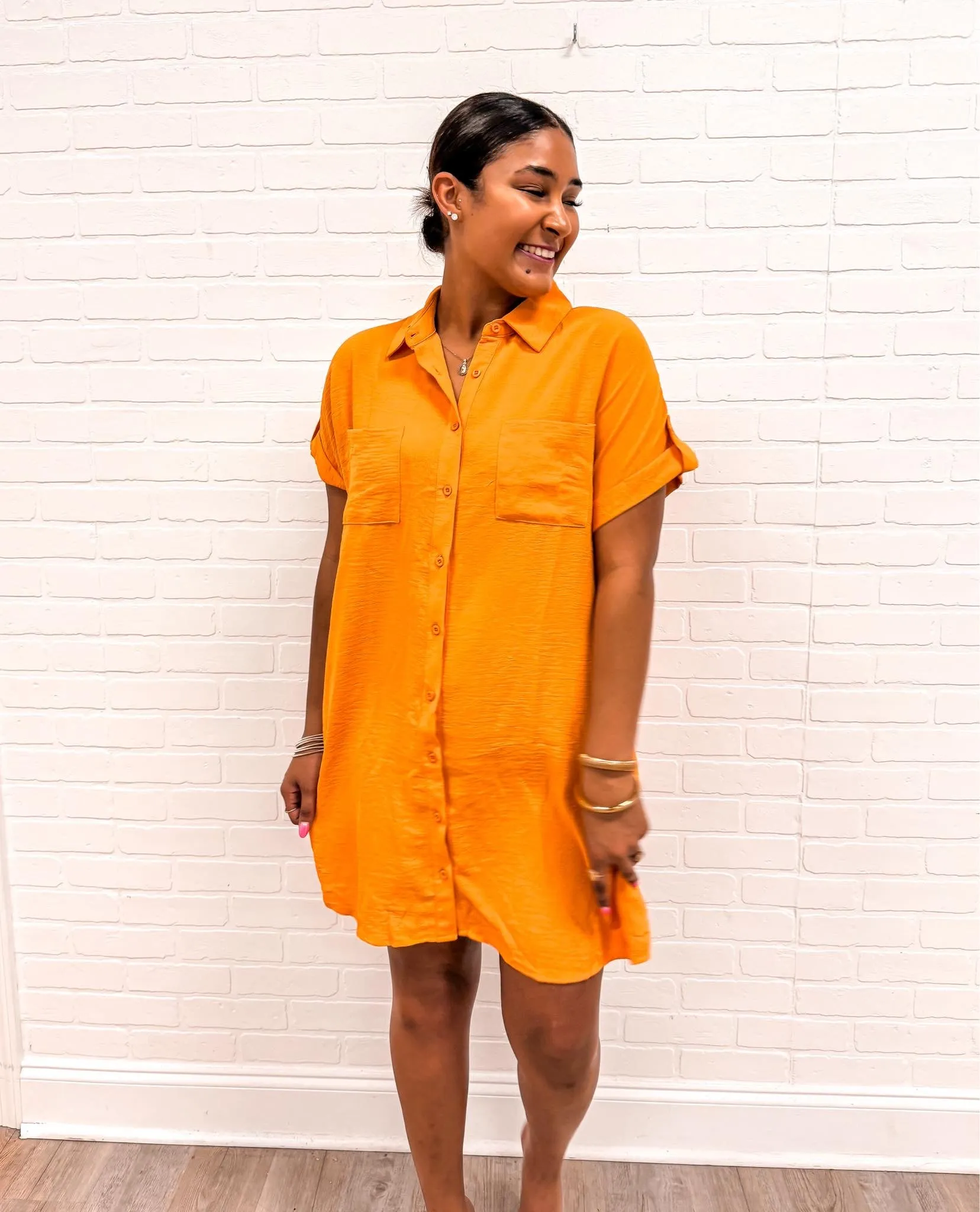Dazzling Days Dress Orange