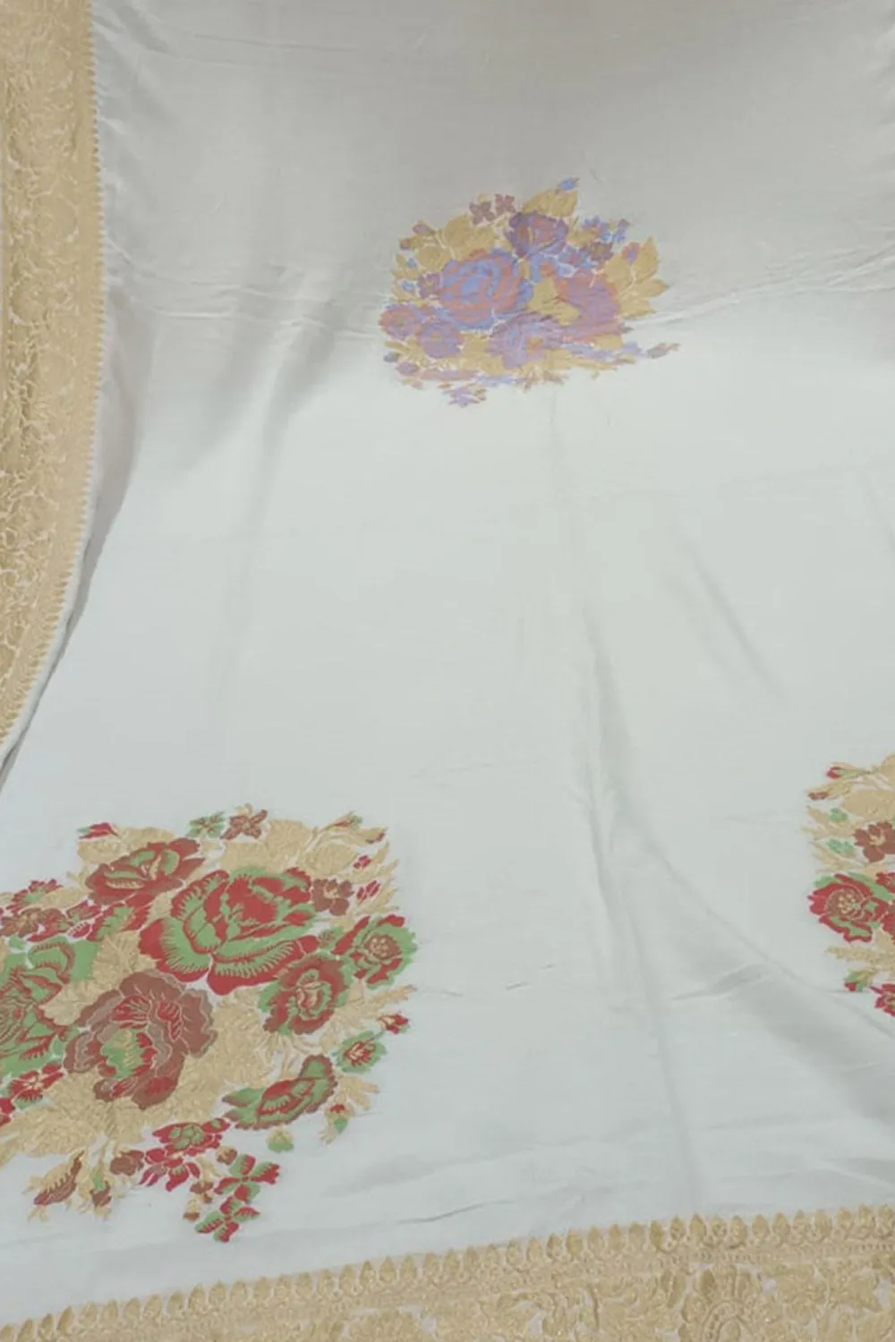 Dazzling Dyeable Banarasi Handloom Tussar Georgette Meenakari Dupatta