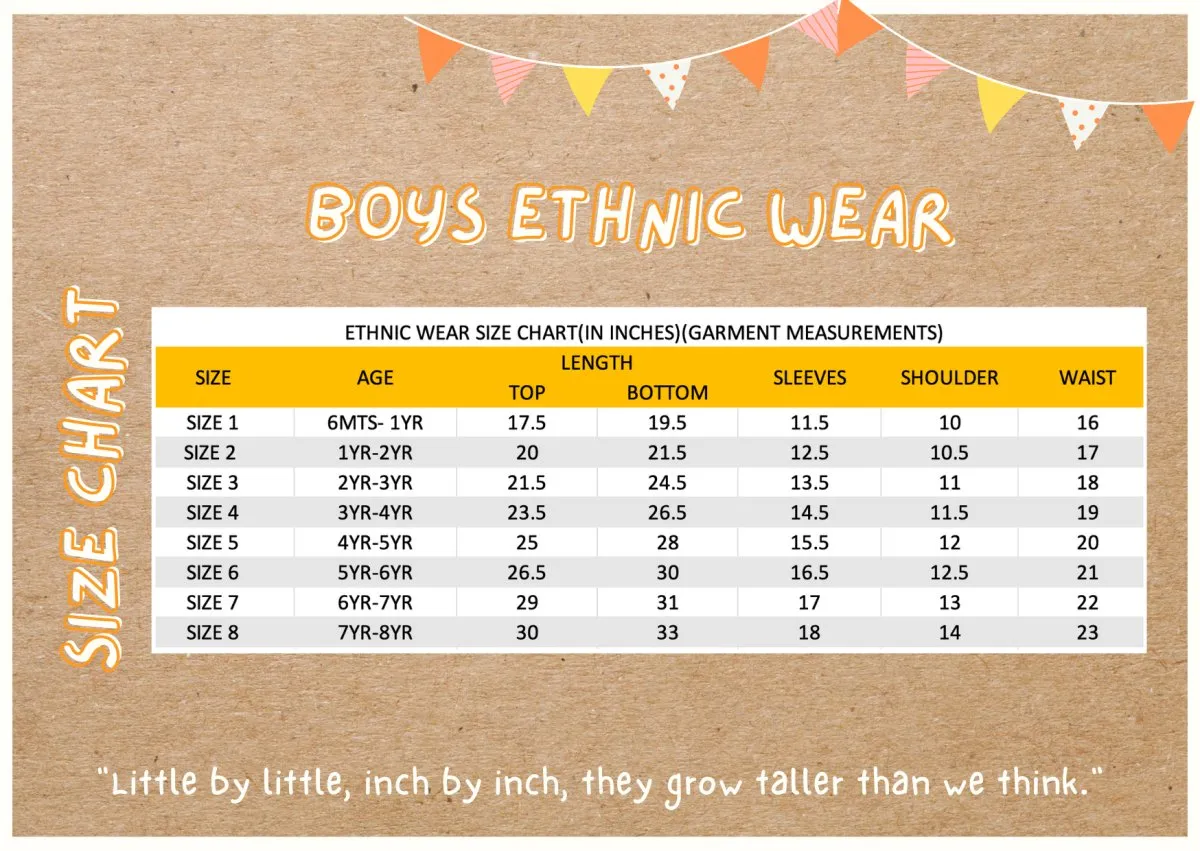 Dazzling Flower- Boys Ethnic Wear