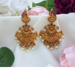 Dazzling Peacock Design Earring