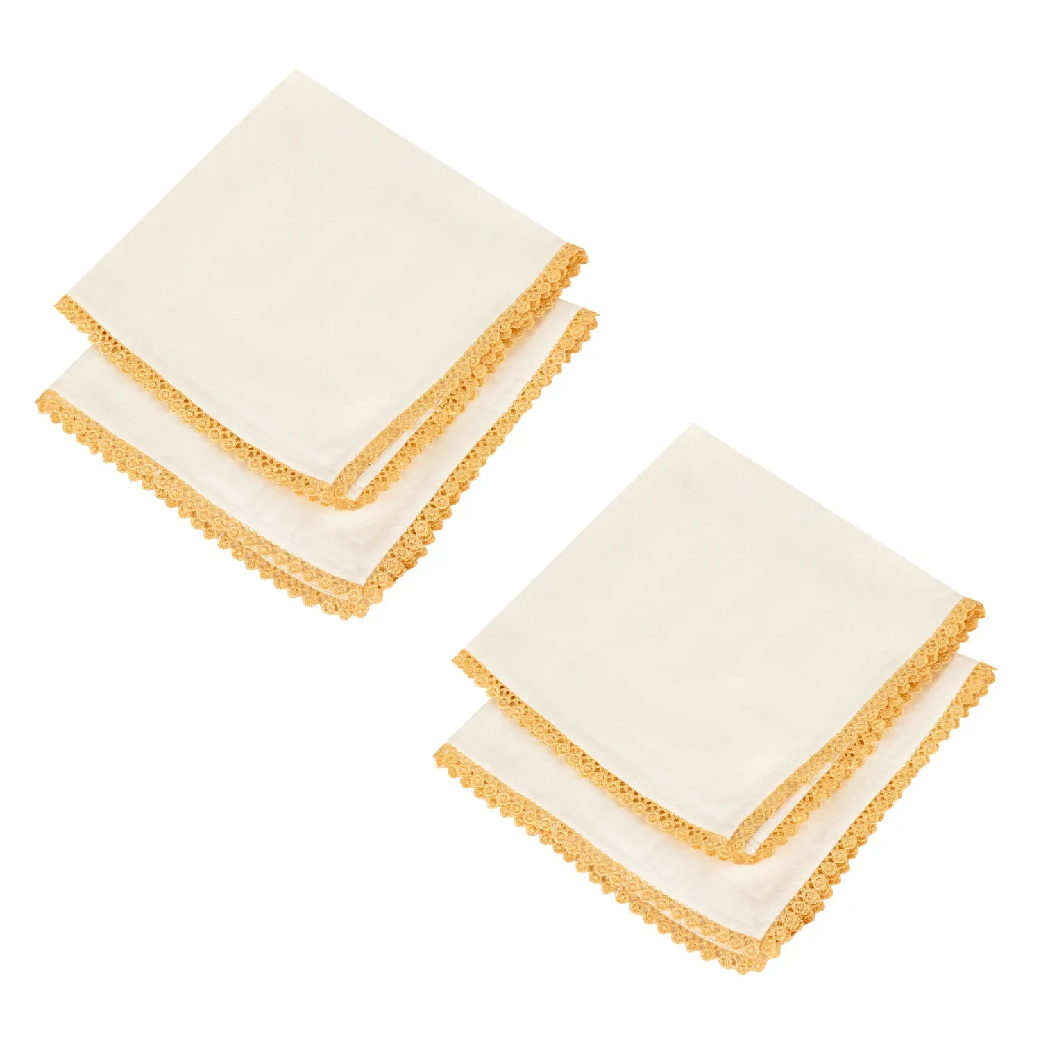 “Dazzling Riviera” Ribbed Ceramic Dinner Serving Plates (Set of 4, Ivory)