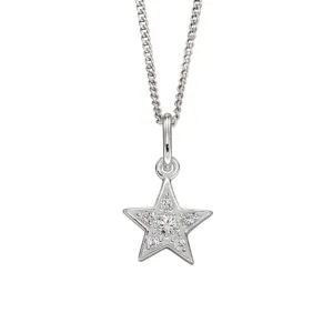Dazzling Star Necklace - Sterling Silver