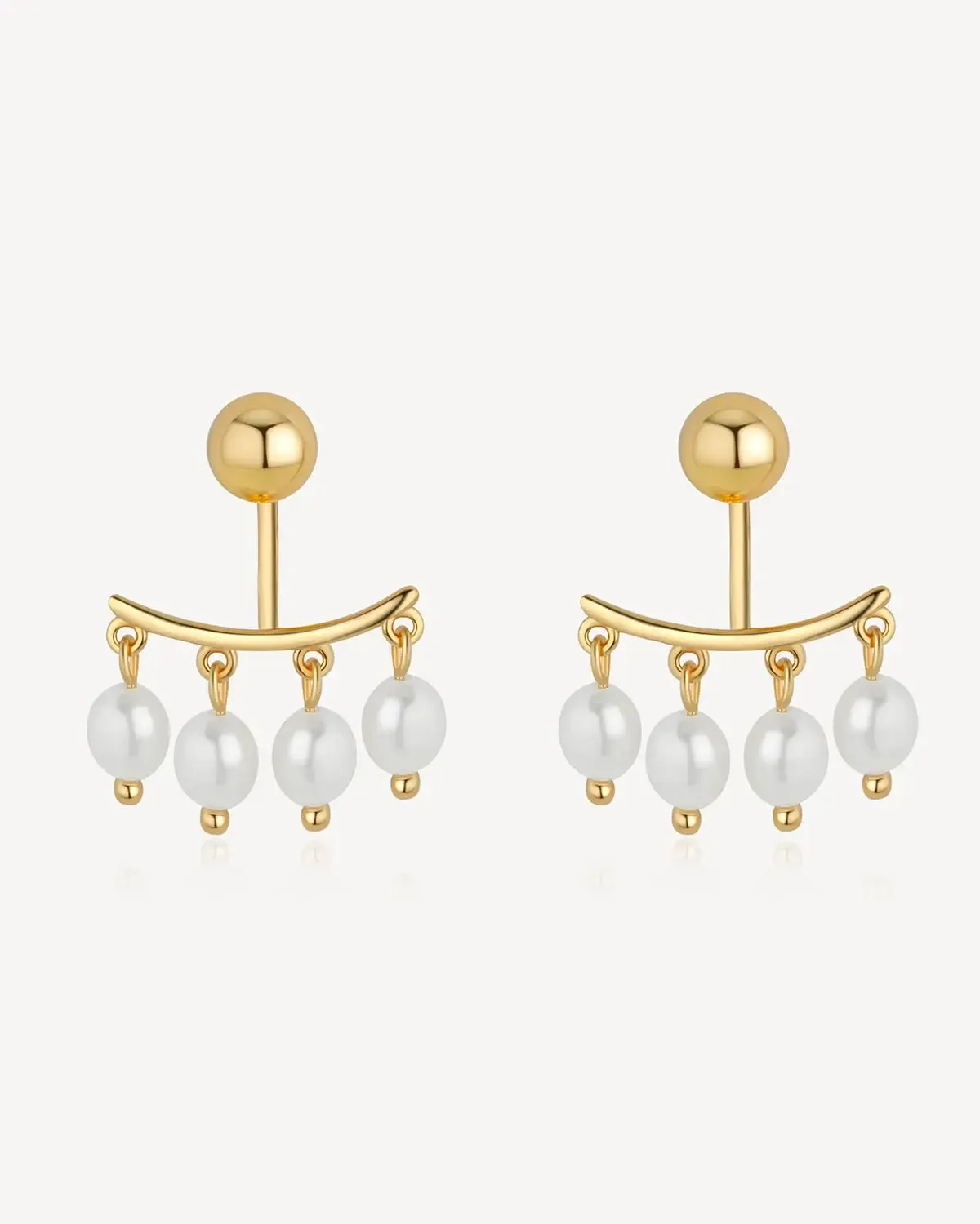 Dazzling Tassel Pearl Earrings