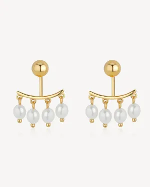 Dazzling Tassel Pearl Earrings