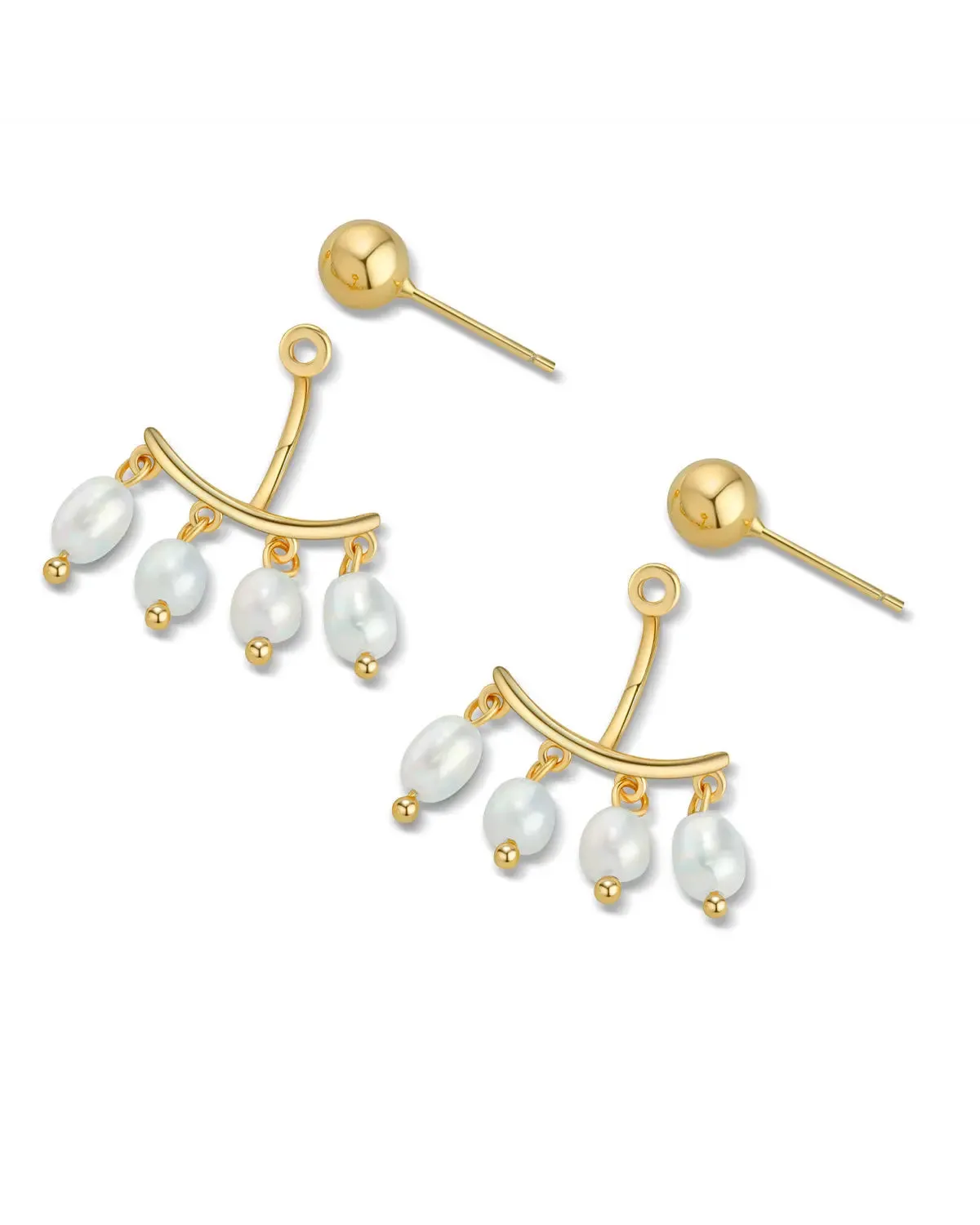 Dazzling Tassel Pearl Earrings