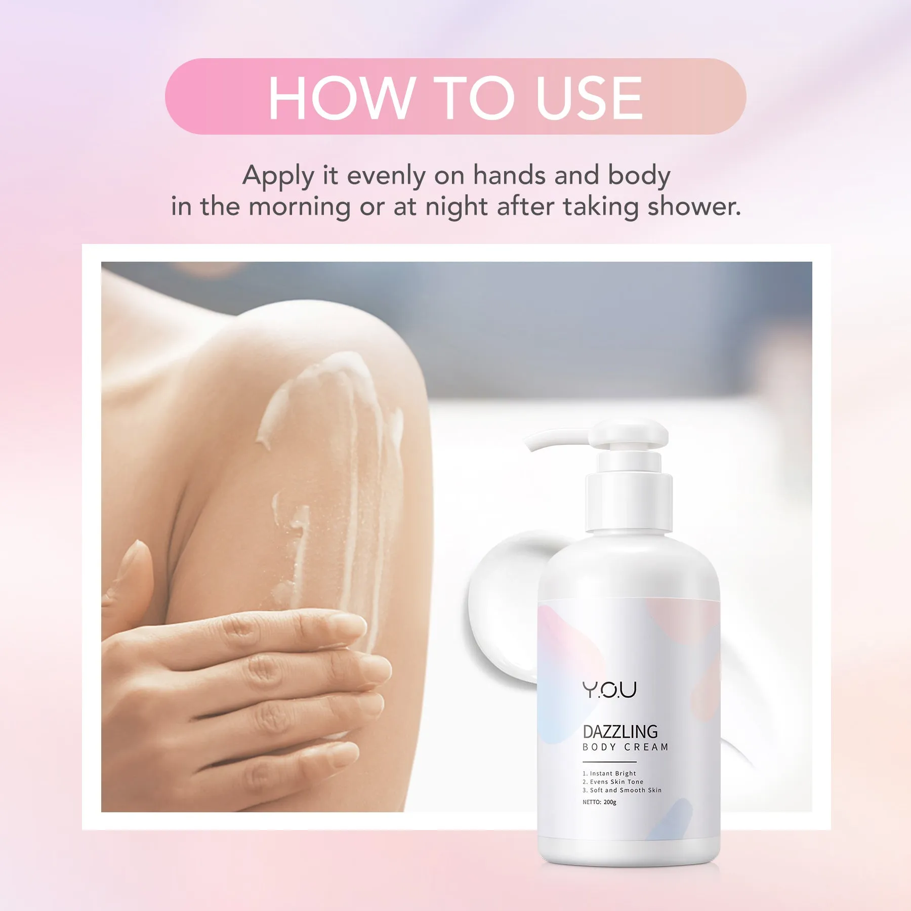 Dazzling Tone Up Body Cream