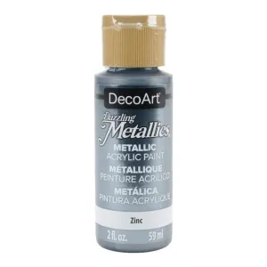Deco Art - Dazzling Metallics Acrylic Paint 2oz - Zinc