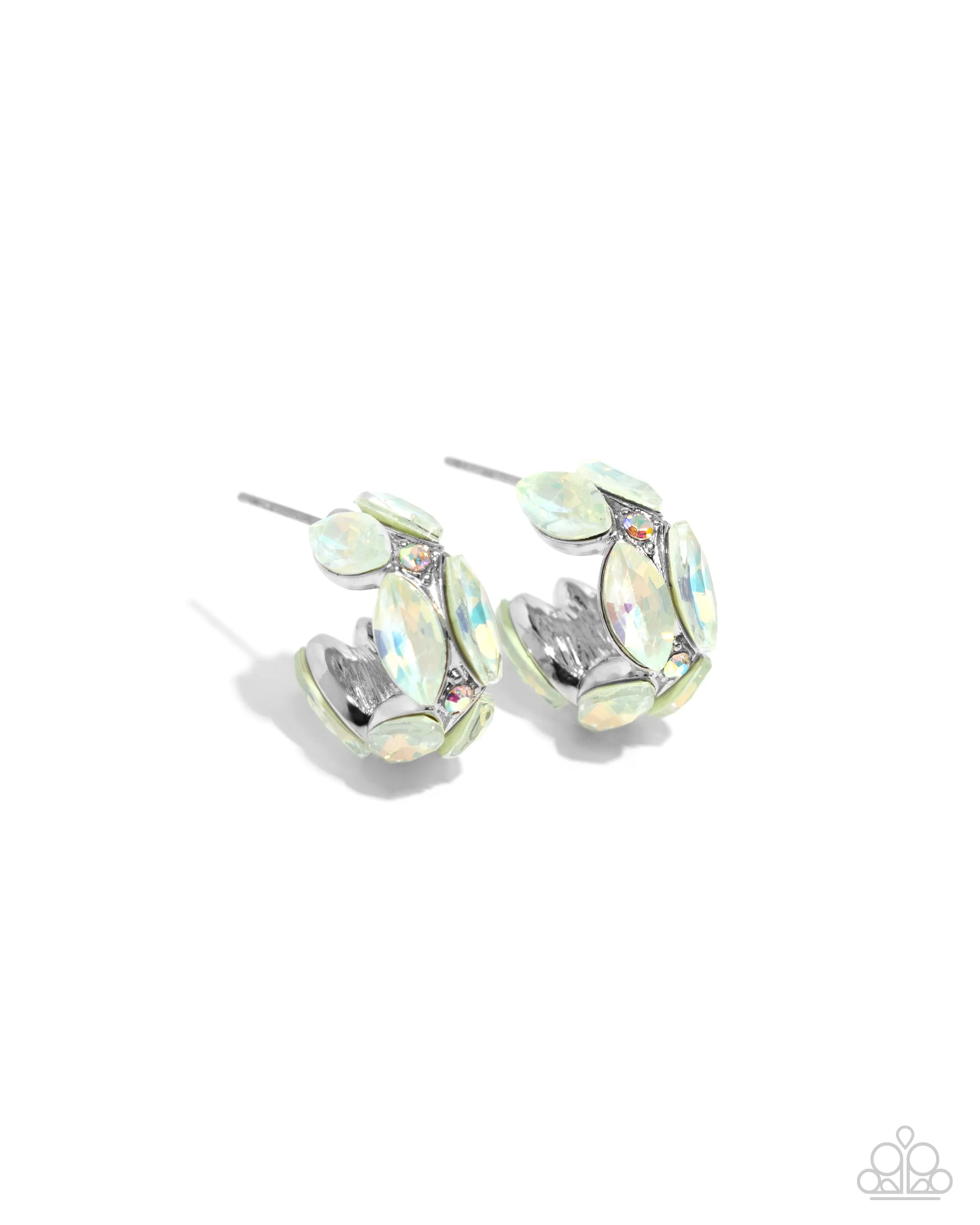 Earrings Dazzling Destiny - Green MINI S137