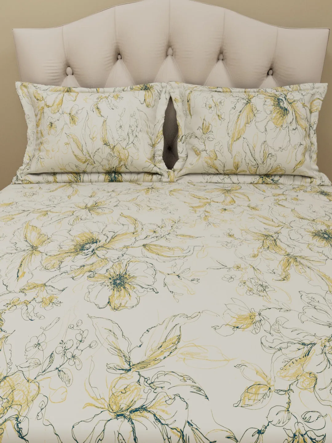 Elite Percale Bouquet Of Flowers Sheet Set