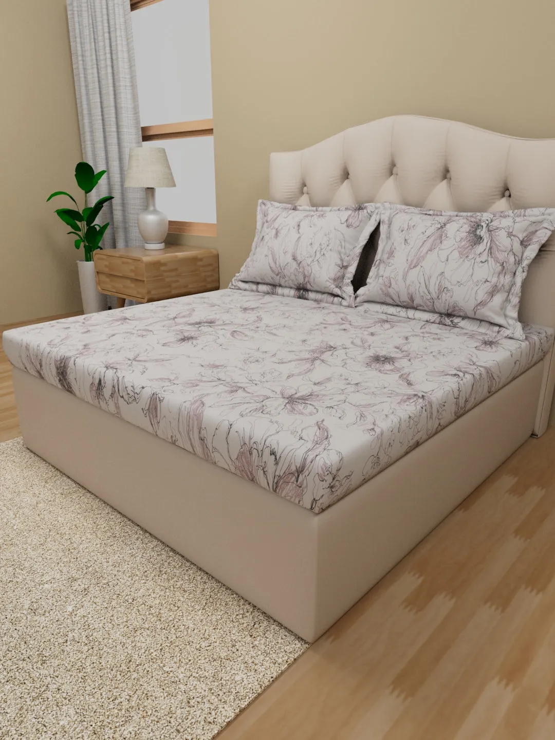 Elite Percale Bouquet Of Flowers Sheet Set
