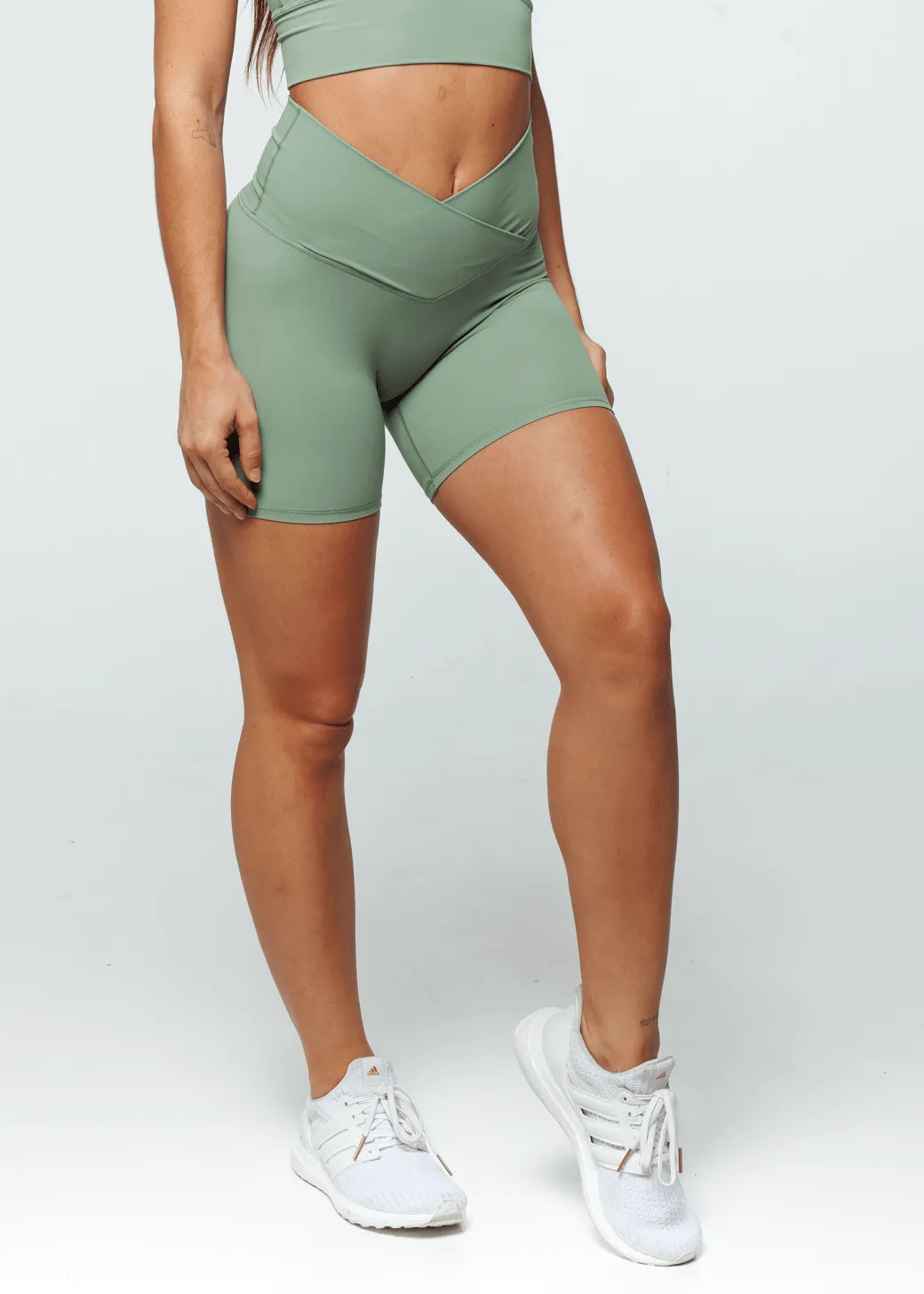 Essence Cross Shorts - Sage
