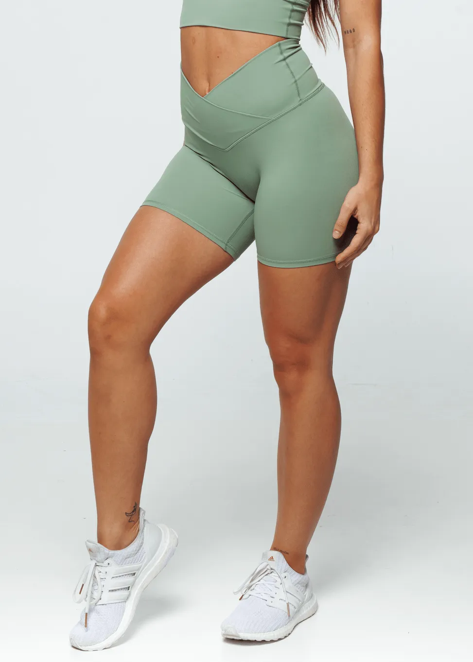 Essence Cross Shorts - Sage