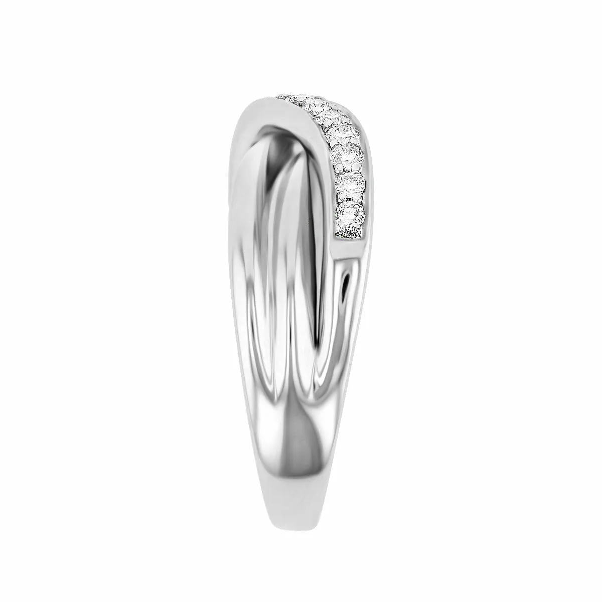 Everyday Diamonds Collection 0.25ct Diamond Twist Ring | 9K White Gold
