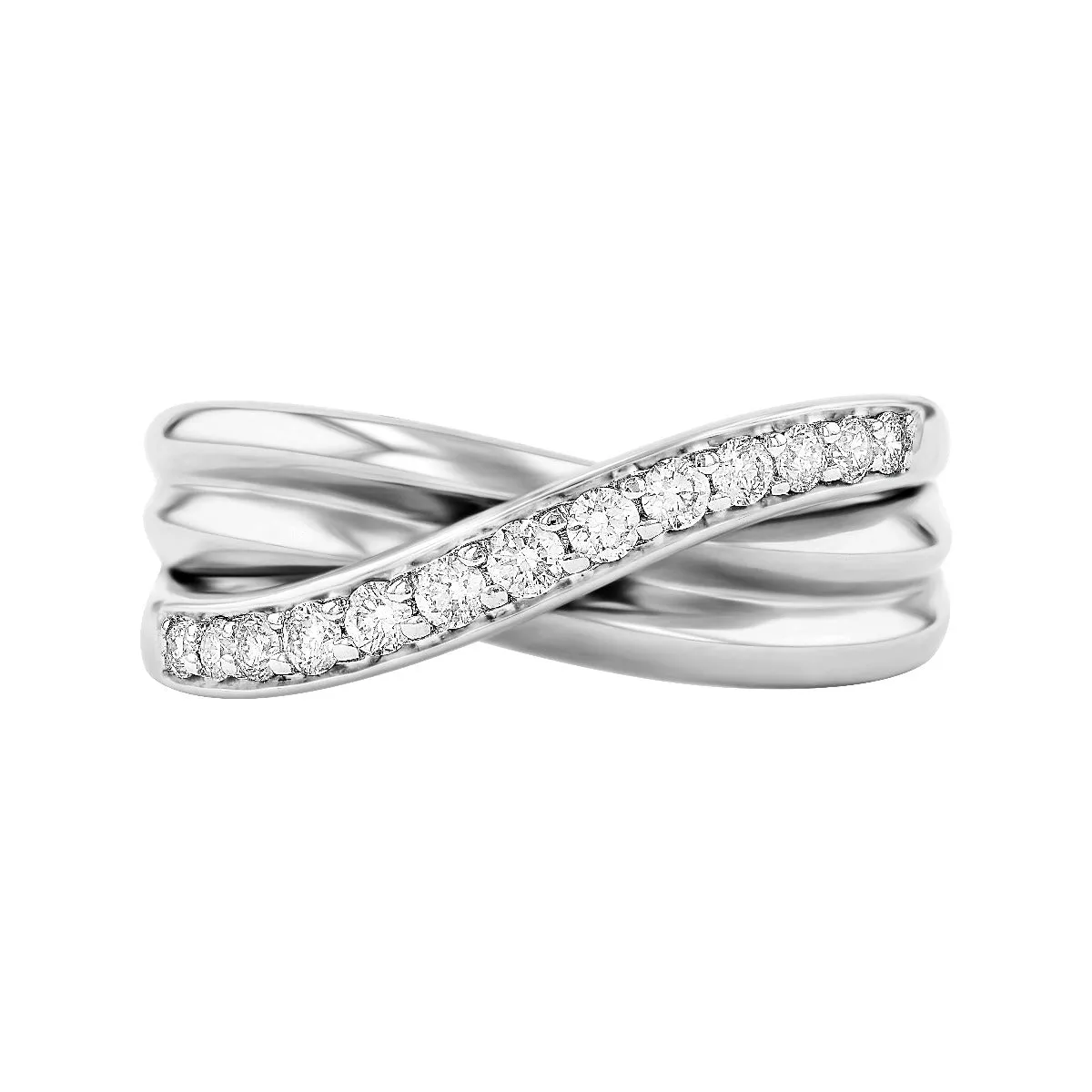 Everyday Diamonds Collection 0.25ct Diamond Twist Ring | 9K White Gold