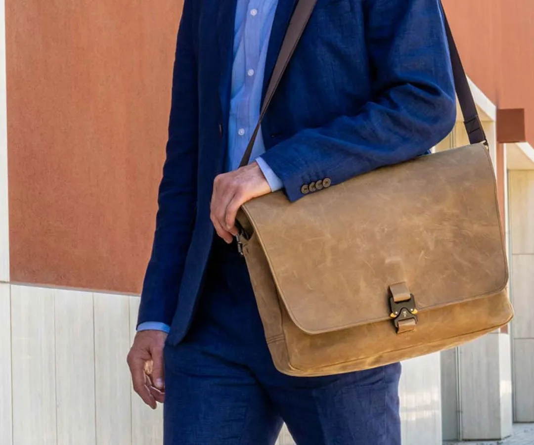 Executive Leather Messenger