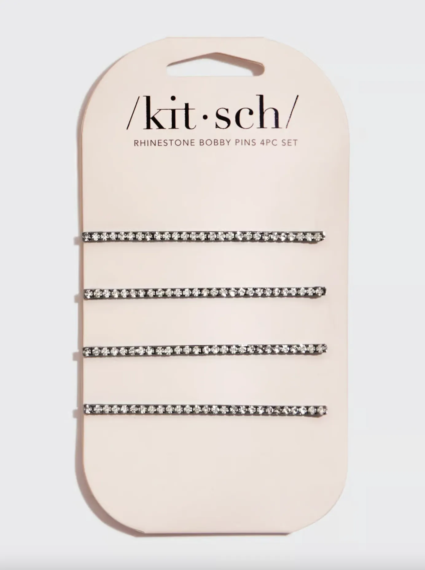 Extra Long Rhinestone Bobby Pins 4pcs Set
