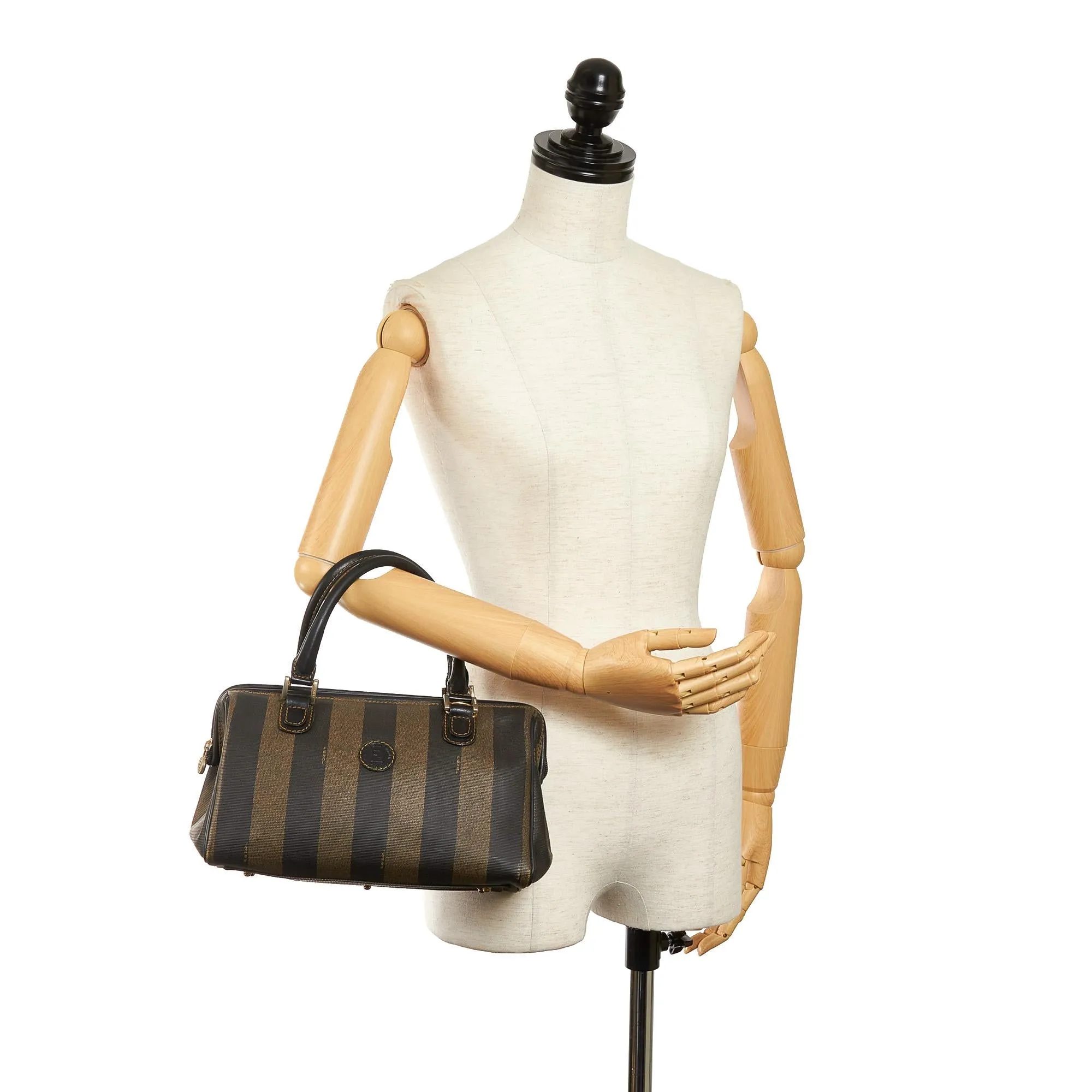 Fendi Pequin Boston Bag (SHG-30791)