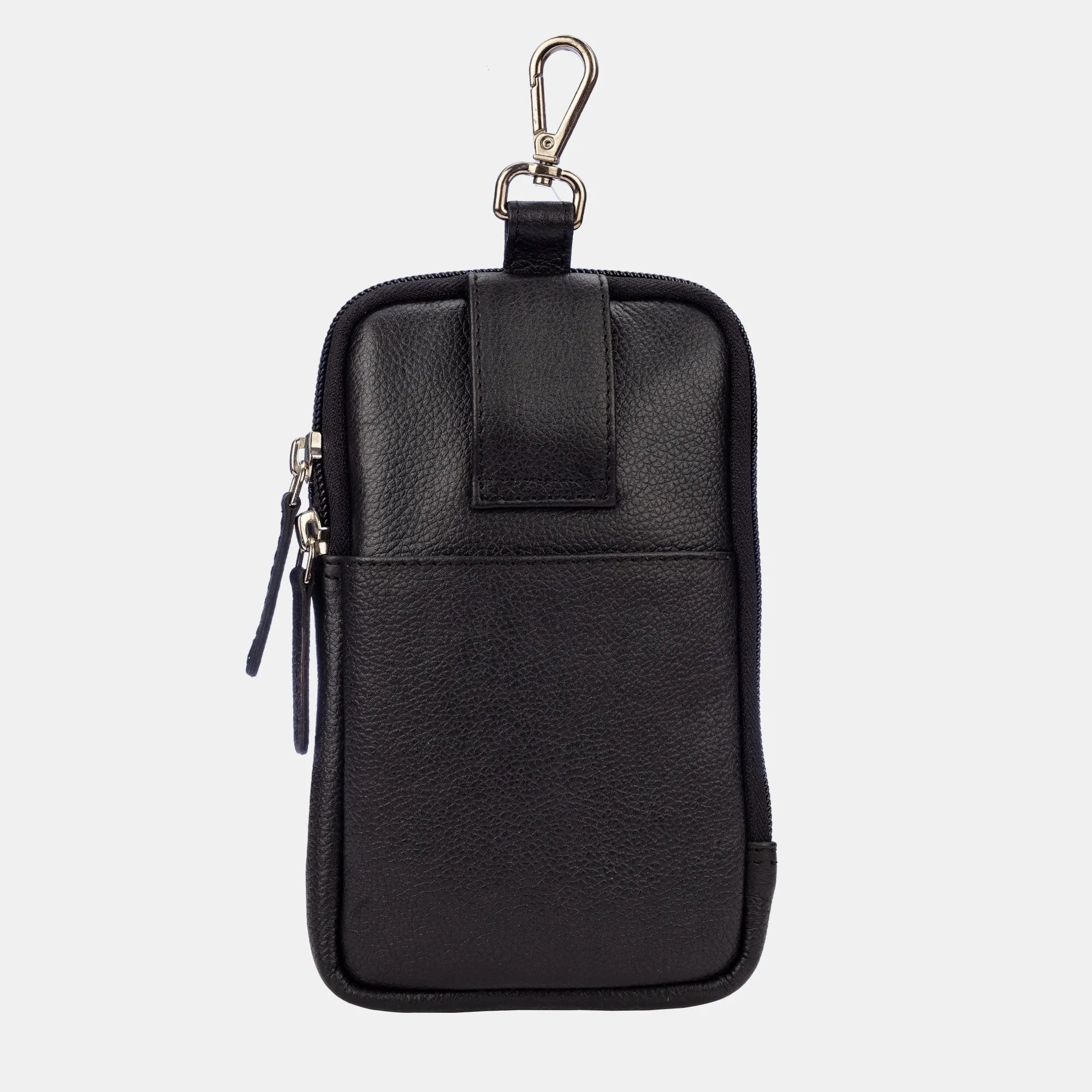 FINELAER  Leather Dual Phone Case with Belt Loop Enhanced Protection Trendy Style