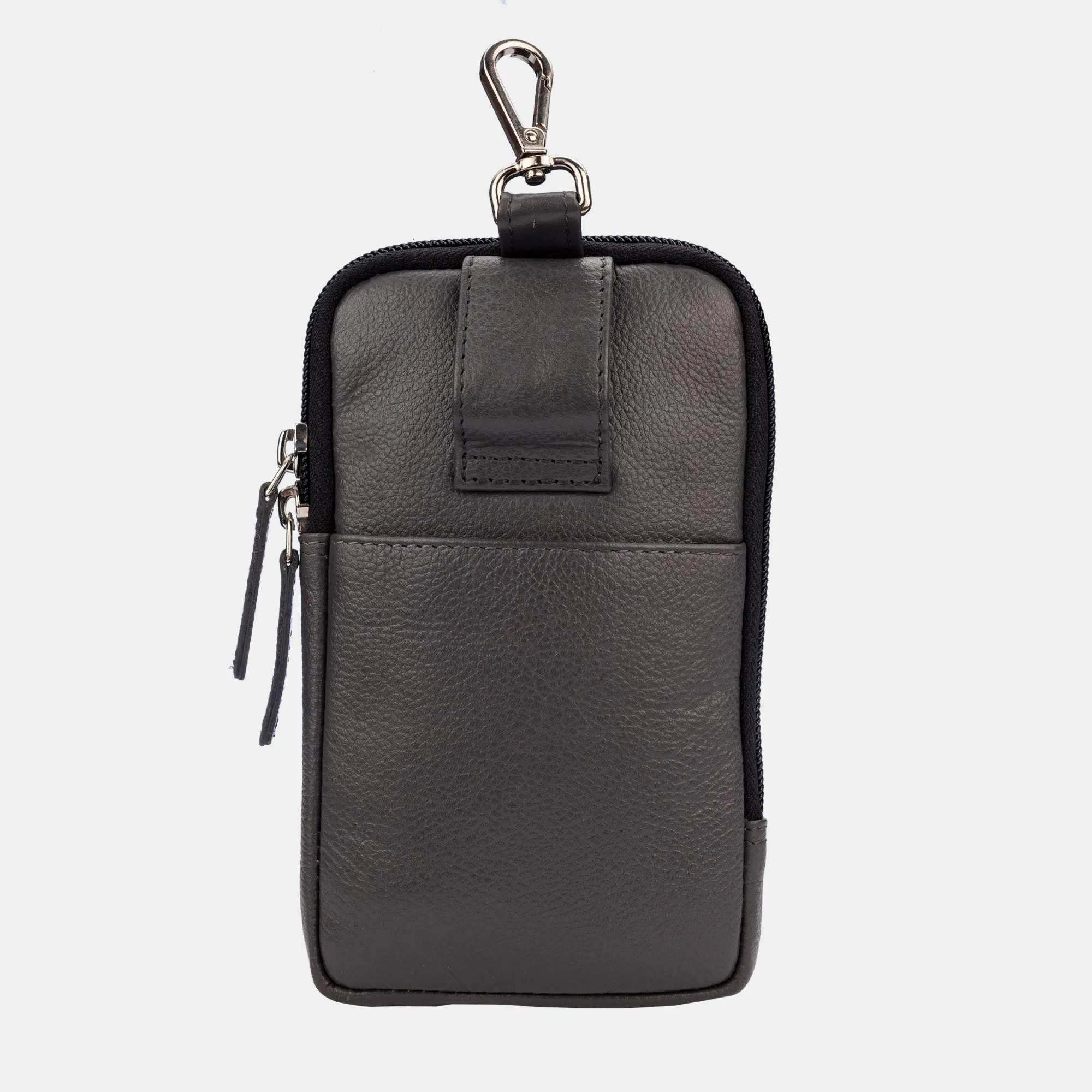 FINELAER  Leather Dual Phone Case with Belt Loop Enhanced Protection Trendy Style