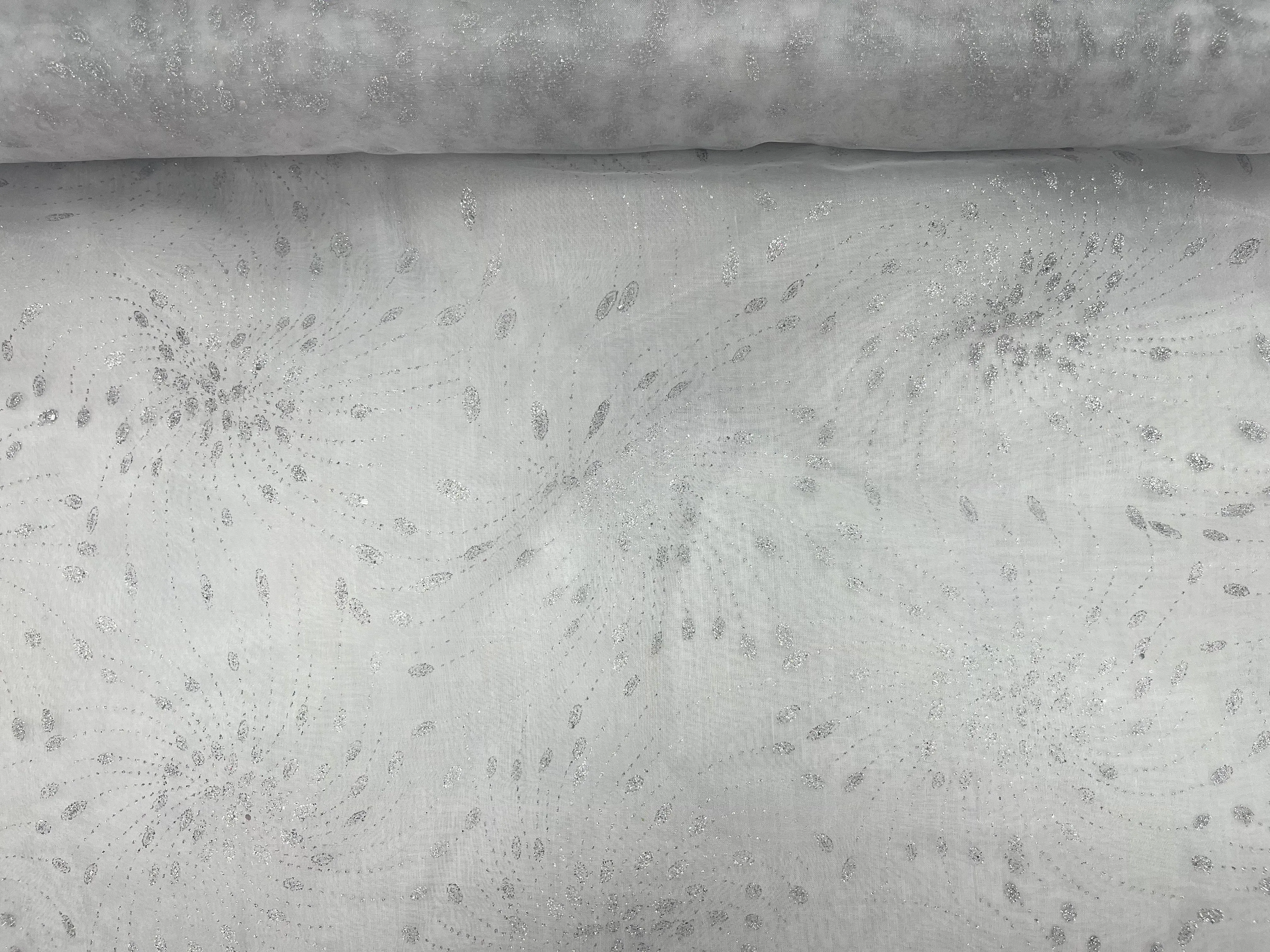 Fireworks - Glitter Organza Fabric