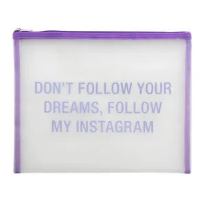 Follow My Instagram Portfolio Mesh Bag