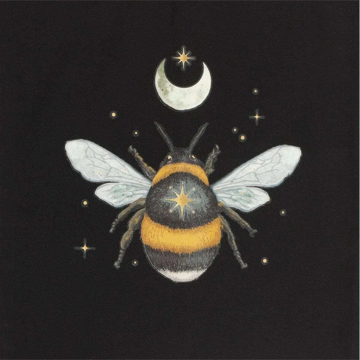 Forest Bee Cotton Tote Bag, Shopping Reusable Bags Eco-Friendly