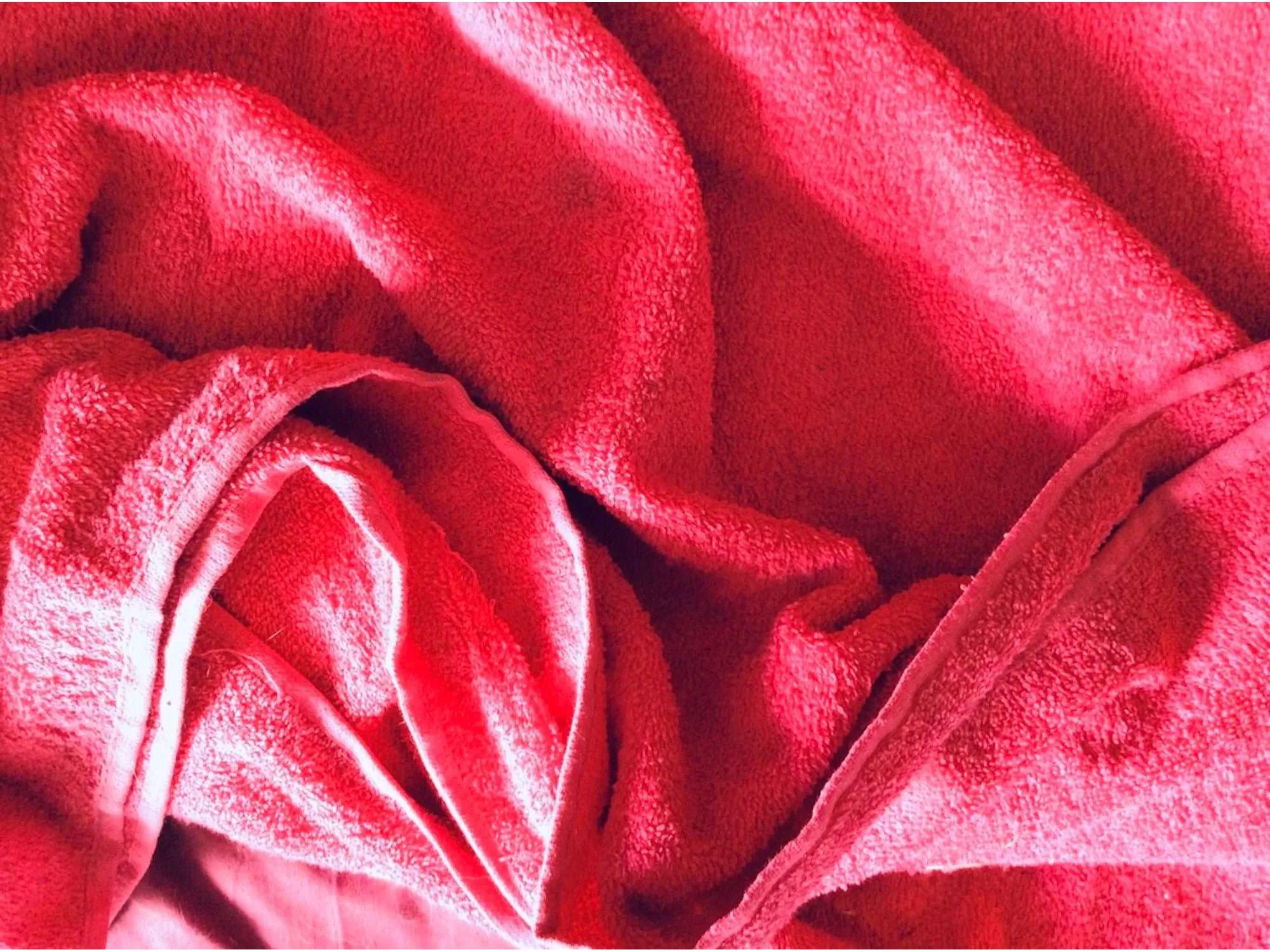 FUCHSIA PINK - Pure Cotton Thick Luxury Terry Towelling Fabric 380 gsm