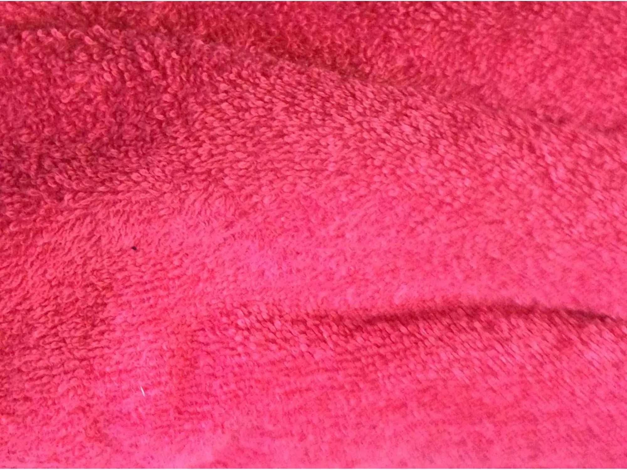 FUCHSIA PINK - Pure Cotton Thick Luxury Terry Towelling Fabric 380 gsm