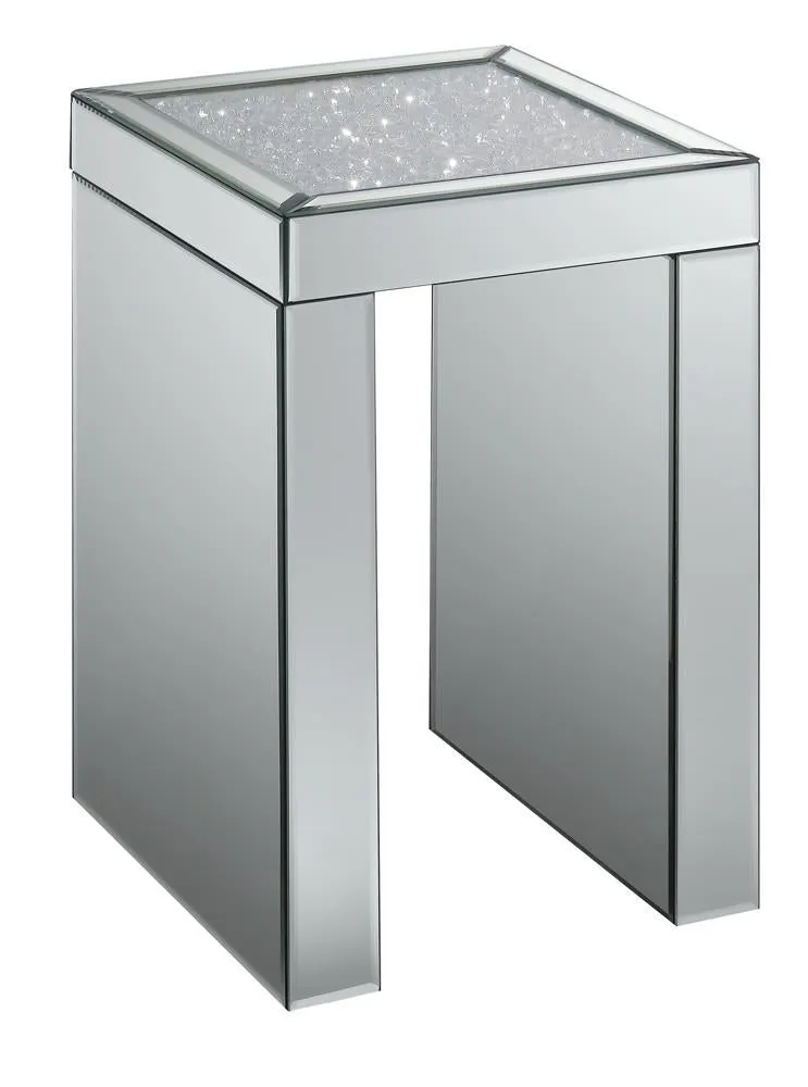 G930207 Contemporary Mirrored Side Table