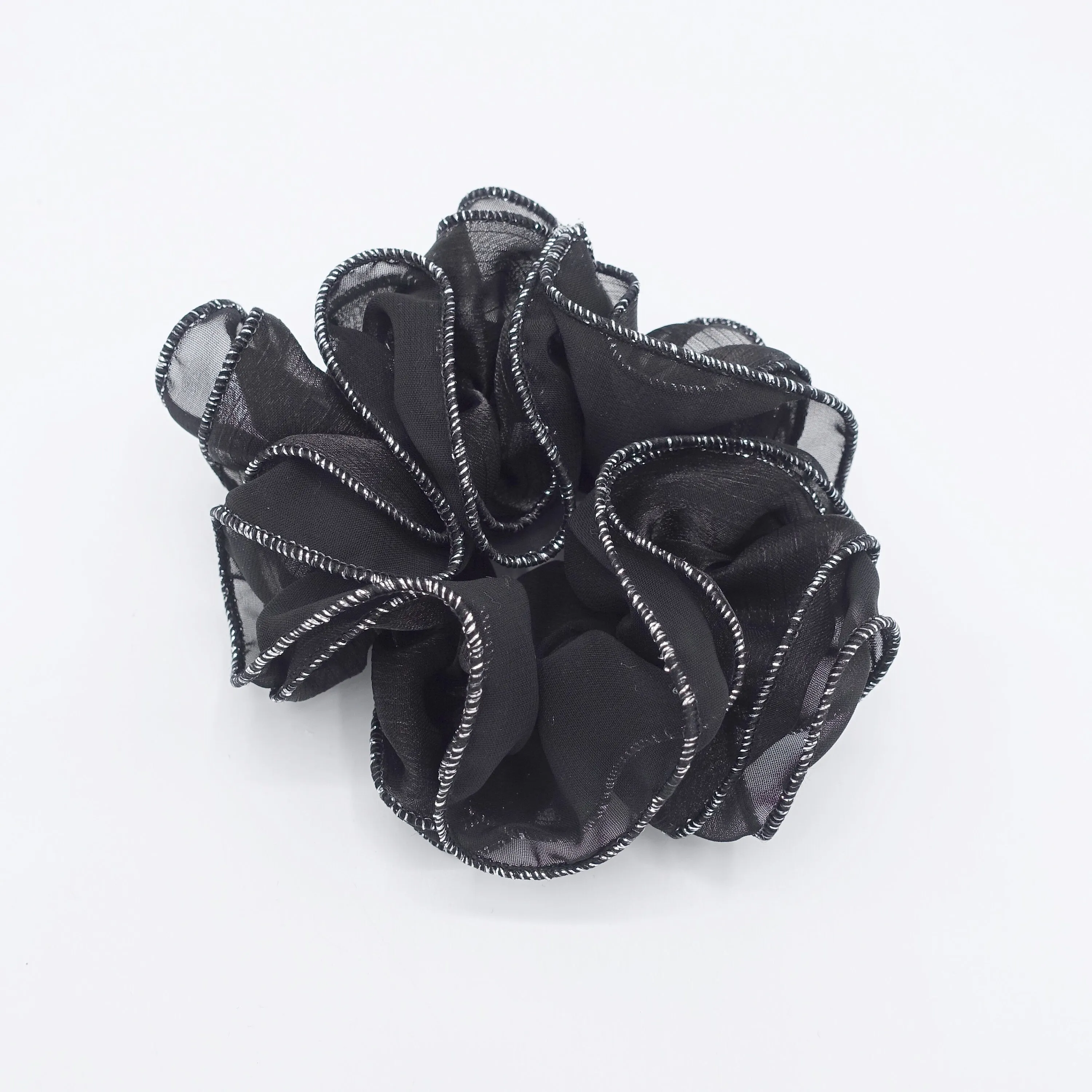 glittering scrunchies, chiffon scrunchies for women