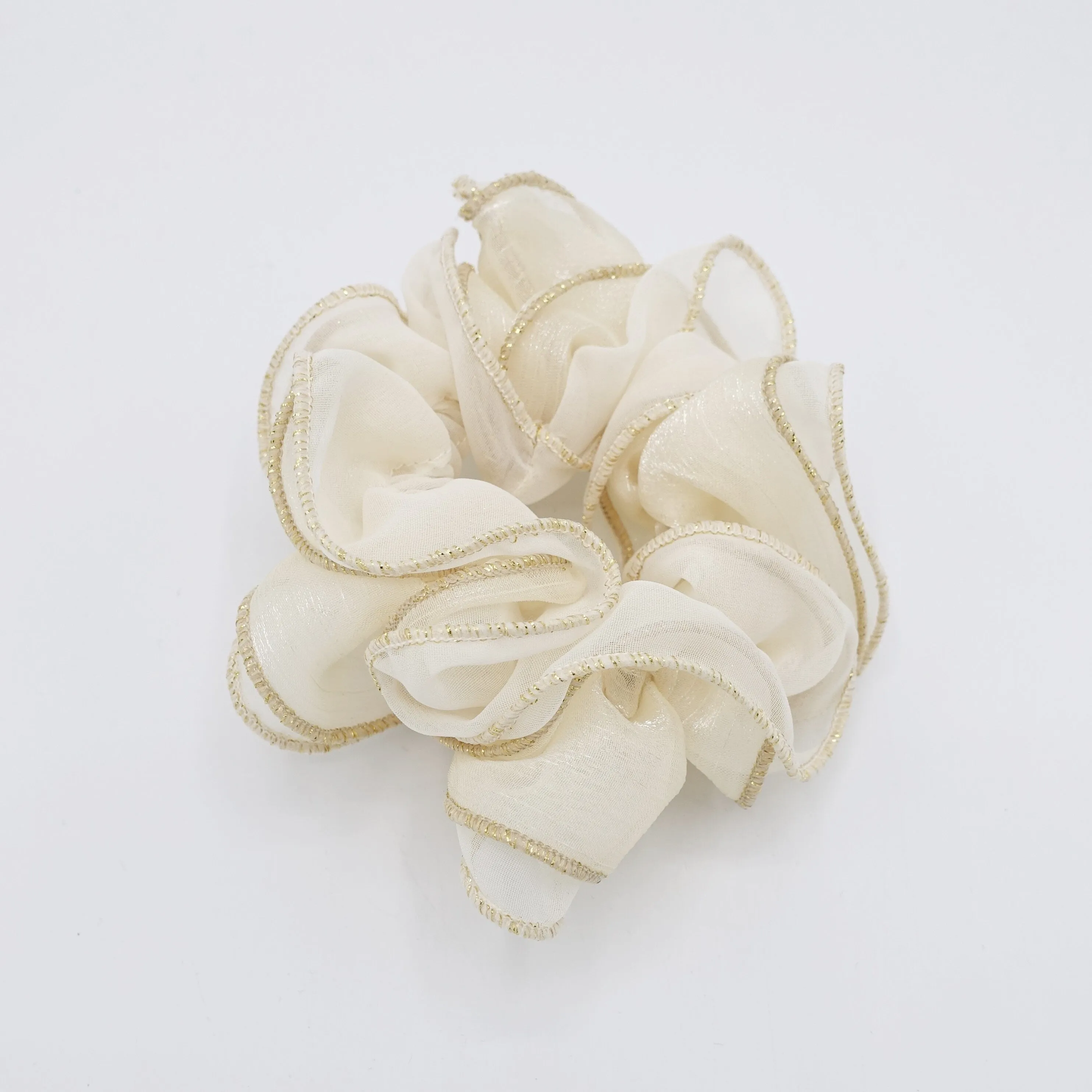 glittering scrunchies, chiffon scrunchies for women