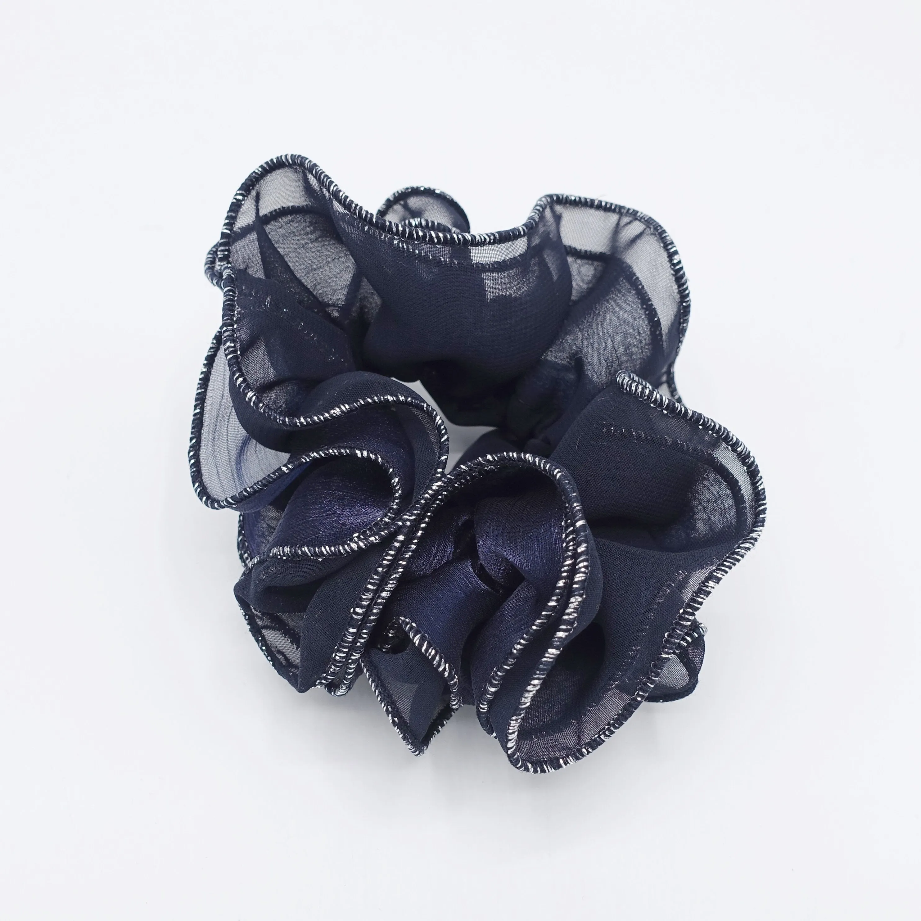 glittering scrunchies, chiffon scrunchies for women