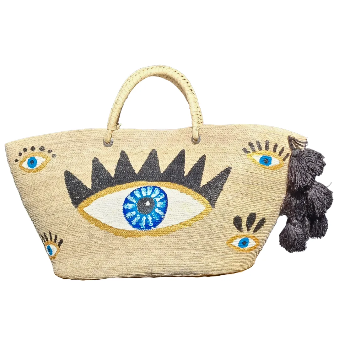 Goddess of the Night - Evil Eye Beach Bag